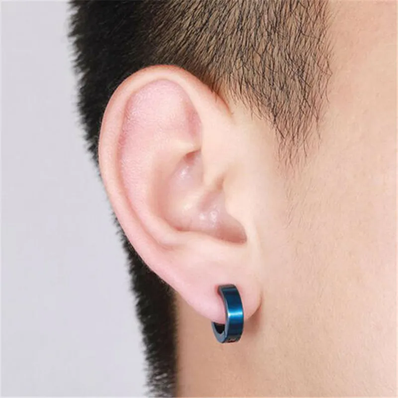 Модные мужские серьги в стиле панк клипсовые клипсы для мальчиков серьга из титановой стали без пирсинга клипсы Бижутерия Аксессуары хит