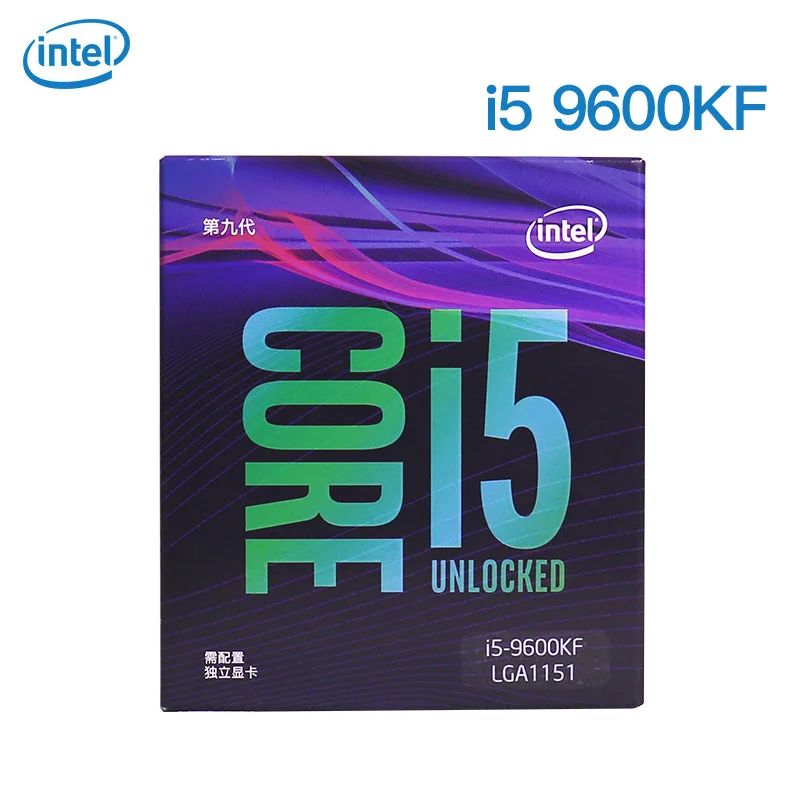 Procesador de CPU Intel Core i5 9600KF, seis núcleos, 3,7 GHz, seis hilos, 9M, 95W, LGA 1151, nuevo y sellado pero sin enfriador|CPUs| - AliExpress