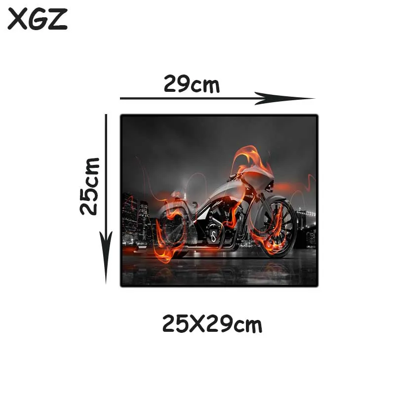 Большой коврик для мыши XGZ Cool мотоциклетный HD с изысканным черным покрытием
