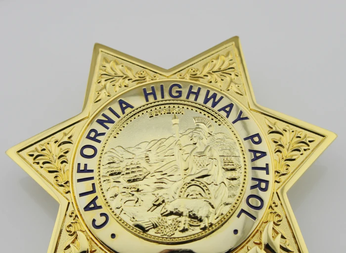 Классический CALIFORNIA HIGHWAY PATROL, Реплика Фильма Prop Pin значок