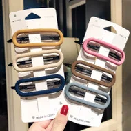 Imported from South Korea Alyssa Celebrity Style Retro Solid Color Satin Ultra-Wide Hair Fixer Headband Fabric Cross Large Rims