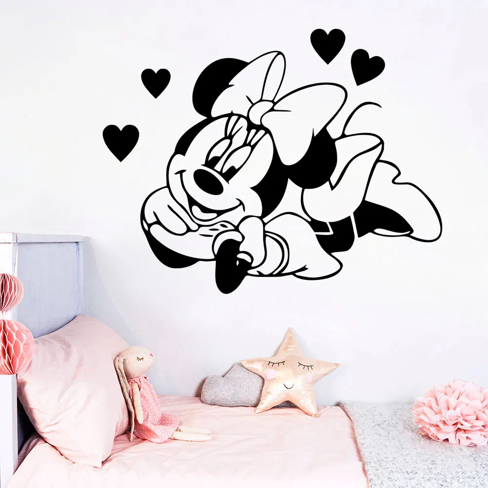 Wall Stickers & Murals Disney Minnie Mouse Wall Decal Minnie Mouse