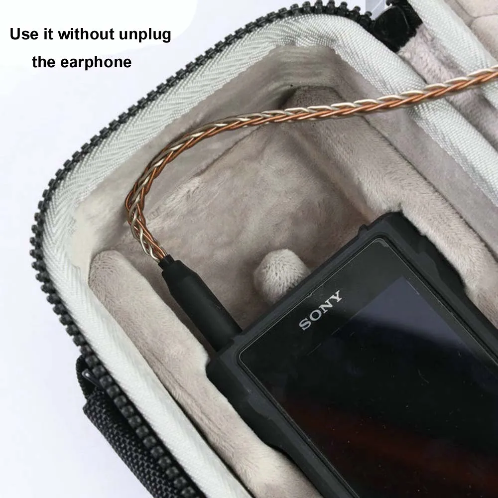 Protective Storage Box for Sony Walkman NW-WM1AM2 NW-WM1ZM2 NW-WM1A WM1Z NW-ZX500 ZX505 ZX507 NW-ZX300A ZX300 Carrying Case
