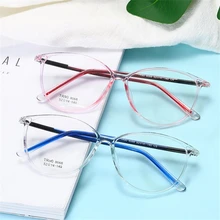 Винтажная прозрачная оправа для очков в стиле кошачьи глаза женские литературные прозрачные зеркальные очки мужские очки по рецепту