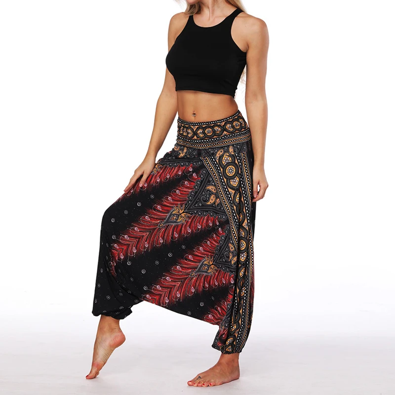 Женские шаровары брюки леггинсы мешковатые Boho хиппи Йога гарем брюки