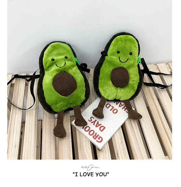 Women Avocado Bags Purse Shoulder Handbag Messenger Satchel Bag Cross Body Cute Holiday Cartoon Bag