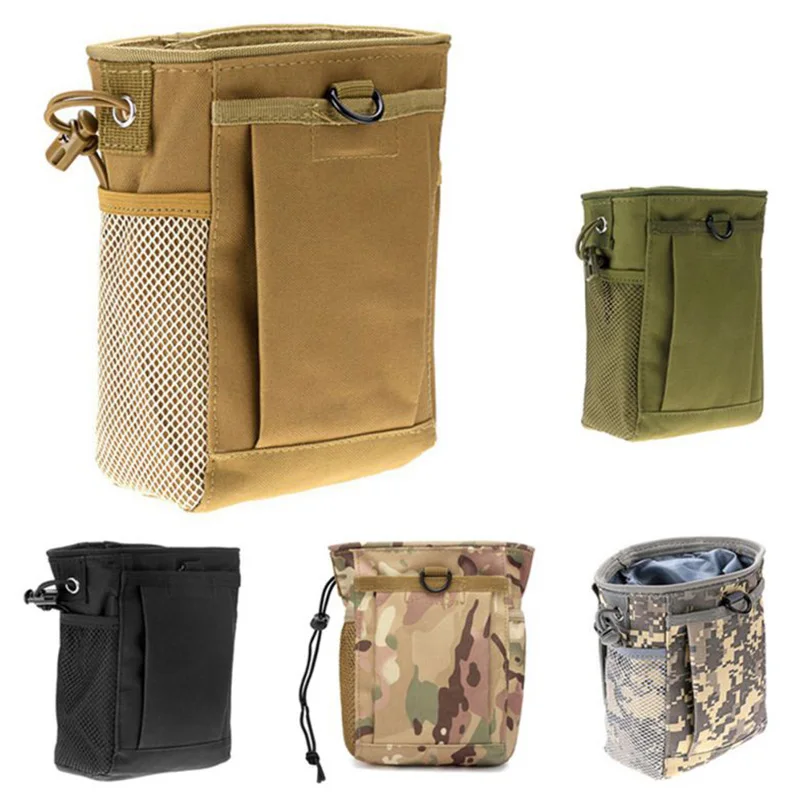 Molle система охотничий журнал дампа Drop Pouch Recycle поясная упаковка мешки для патронов Охотничьи аксессуары сумка, черный