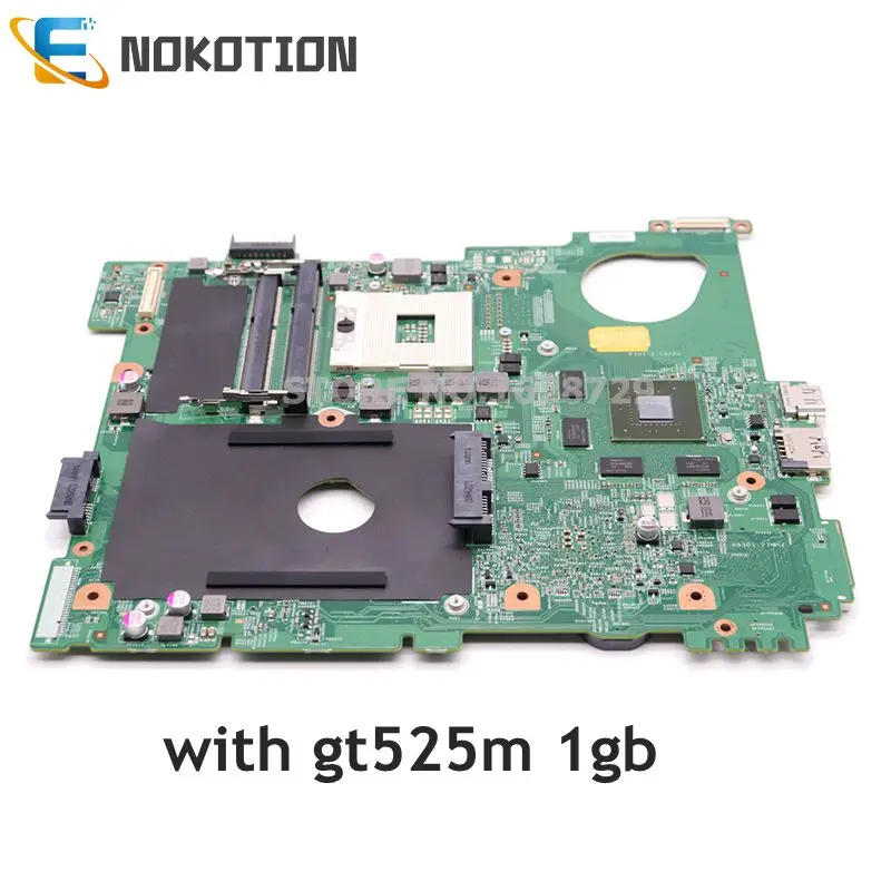 NOKOTION материнская плата для ноутбука DELL inspiron 15R N5110 системная HM67 DDR3 GT525M 1 ГБ