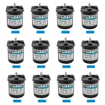 

68KTYZ Low Speed Synchronous Motor AC 220V 2.5-110r/min Permanent Magnet Motor M2EF