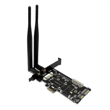 

Mini PCI-E/mSATA SSD to PCI-E and SATA 2.5 inch Adapter w/SIM UIM Card Slot for 3G / 4G module