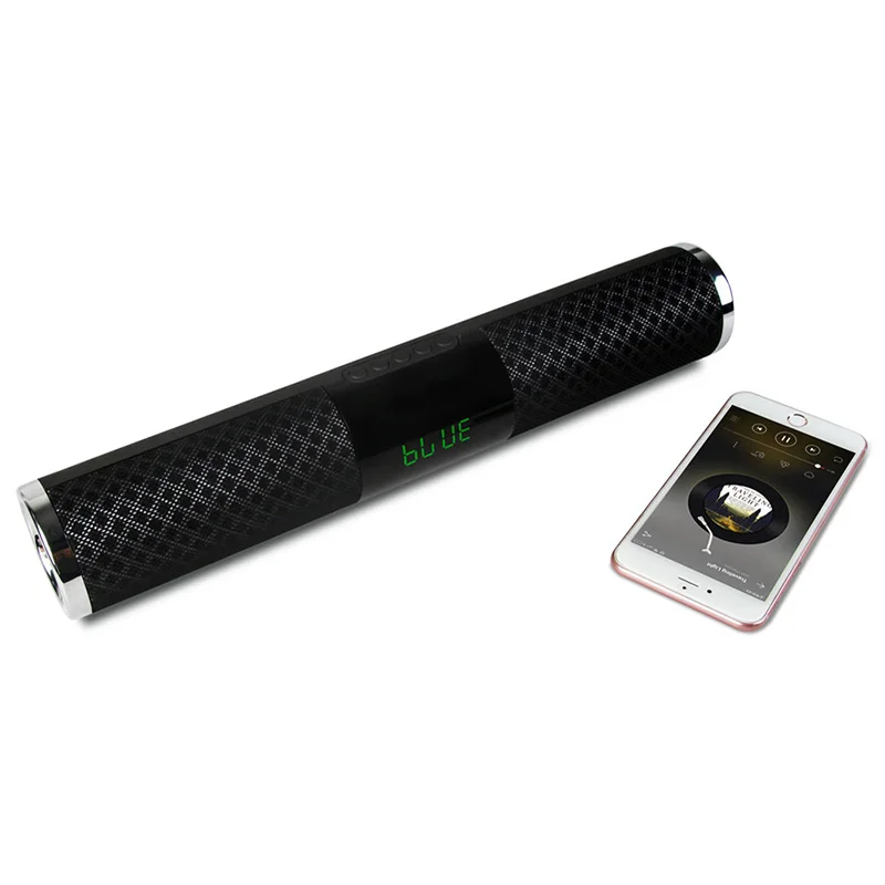 Portable Bluetooth Speaker Stereo Soundbar Wireless Outdoor Subwoofer LED Display Screen Boombox TF Card USB | Электроника