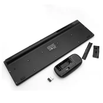 

2.4G Wireless Keyboard and Mouse Set for Laptop PC Computer Silent Ultra-thin R2JB