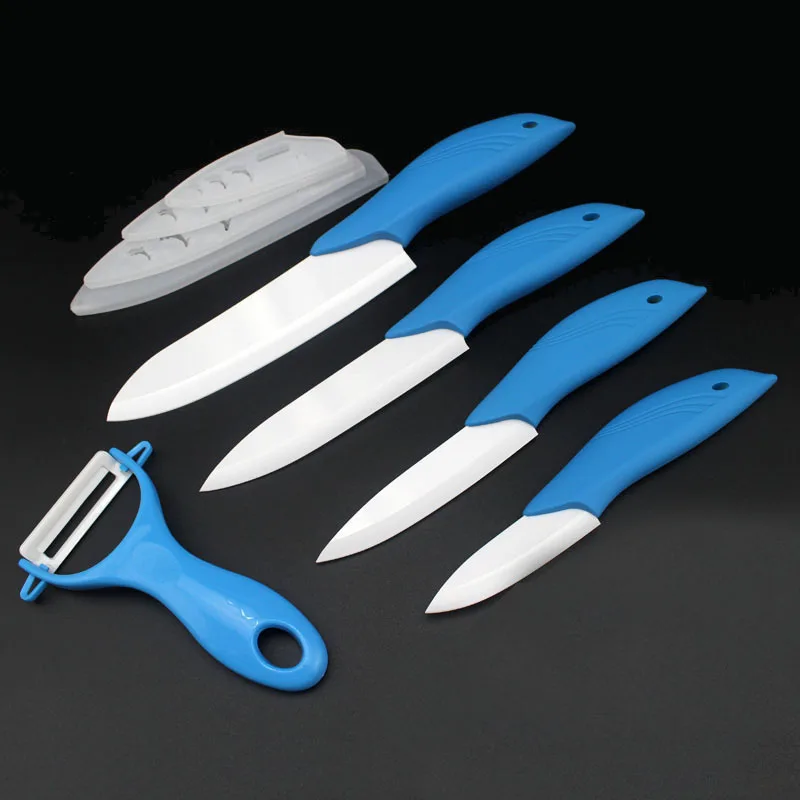 Высококачественные кухонные ножи с острым лезвием, керамический нож s, набор аксессуаров " для очистки овощей 4", универсальный нож " для нарезки 6", нож шеф-повара с овощечисткой