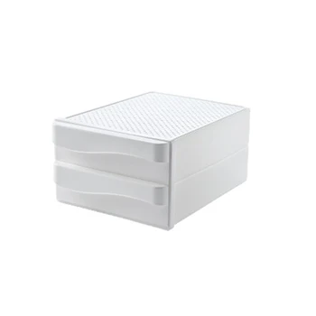 

A4 Drawer Type Double Layer School Study Room Cards Office Desktop Storage Box Pencils Multifunction Pens Home Paper Documents