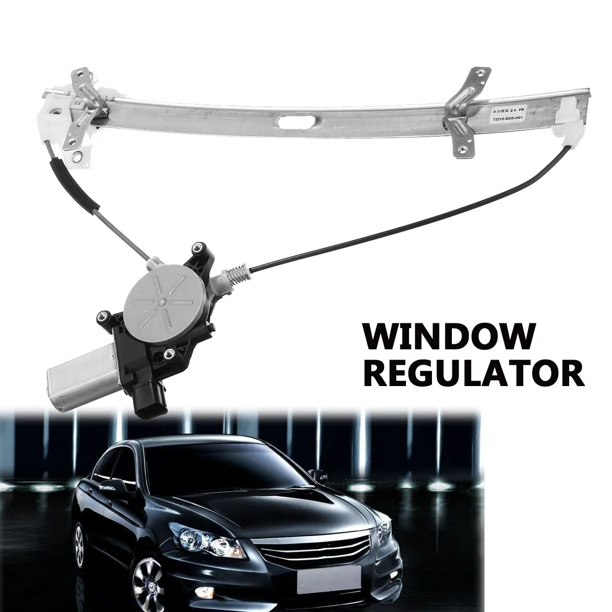 

Hot New Front Right Power Window Regulator For Honda for Accord Coupe W/ Motor 2003-2007