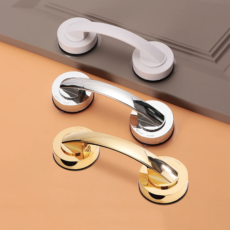 Glass Door Sliding Door Handles Closet Cupboard Toilet Lid Refrigerator Suction Cup Pulls Free Punch door handles cabinet handles