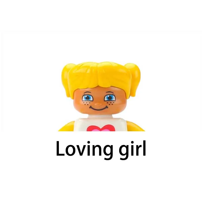 MOC DIY Big Building Blocks Scene Doll Figures Educational Toy Compatible Large Bricks Assembly Children Kids Gifts For Girl Boy