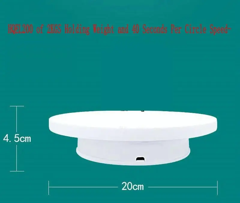 Two Way Electric Rotating Turntable Display Stand Lazy Susan Base for Photography Shooting (13)