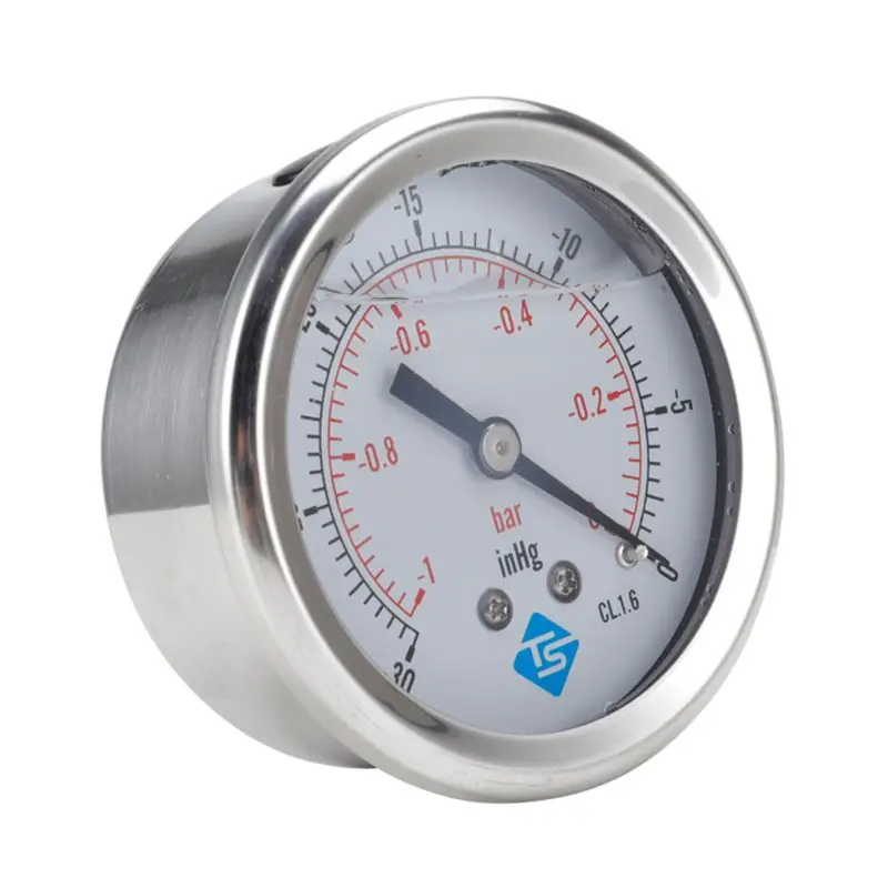 

Compound Pressure Vacuum Gauge Glycerine Filled 68mm -1~0/1/2 Bar 1/4 BSP Back