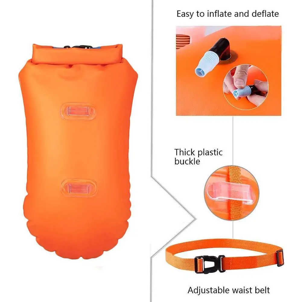 Swimming Buoy Multifunction Swimming Drift Bag Float Waterproof PVC Lifebelt Outdoor Water Sports