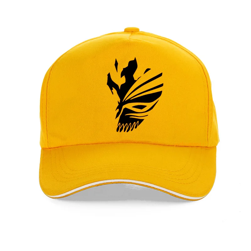 Japanese Anime BLEACH Kurosaki Ichigo Men's cap One Piece Luffy/Naruto Uzumaki Baseball cap Harajuku Hip Hop snapback hat - Цвет: Цвет: желтый