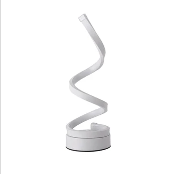 

LED Snake-Shaped Minimalist Table Lamp for Home Bedroom Reading Desk Light Bedside Lamp Study Eye Protect,EU Plug