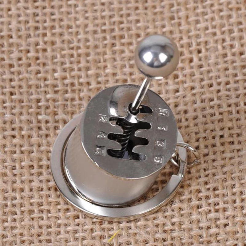 Cool Keychains Creative Race Car Stalls Head Keychains Six Speed