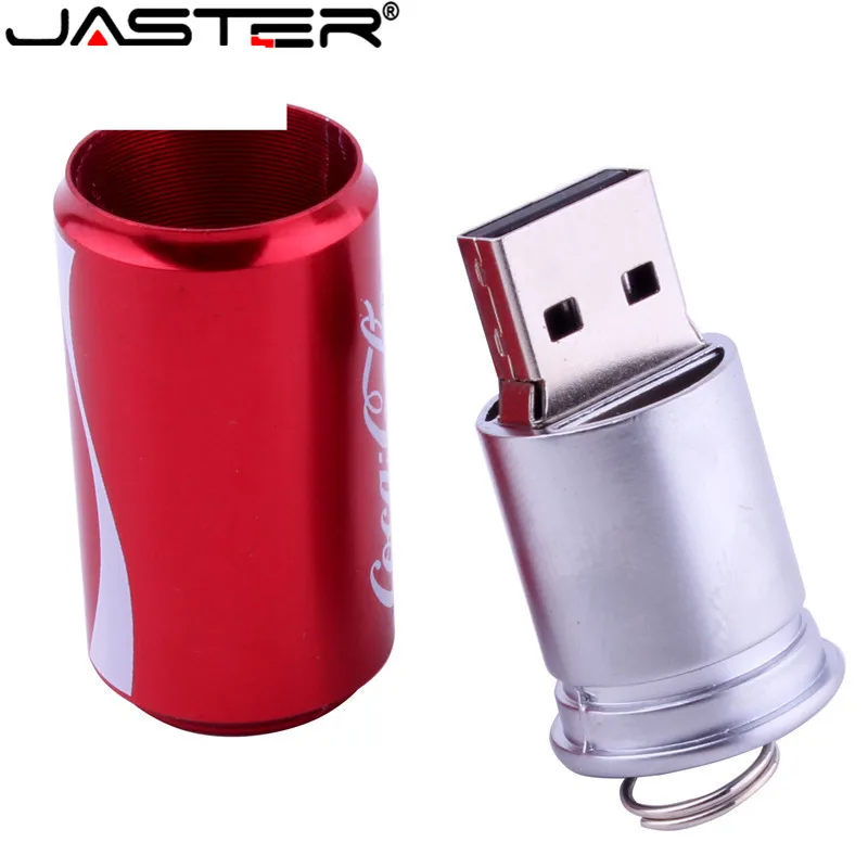 Новый креативный флеш накопитель JASTER 4 Гб 2 0 8 ГБ 16 32 64 банка для пива колы напитков