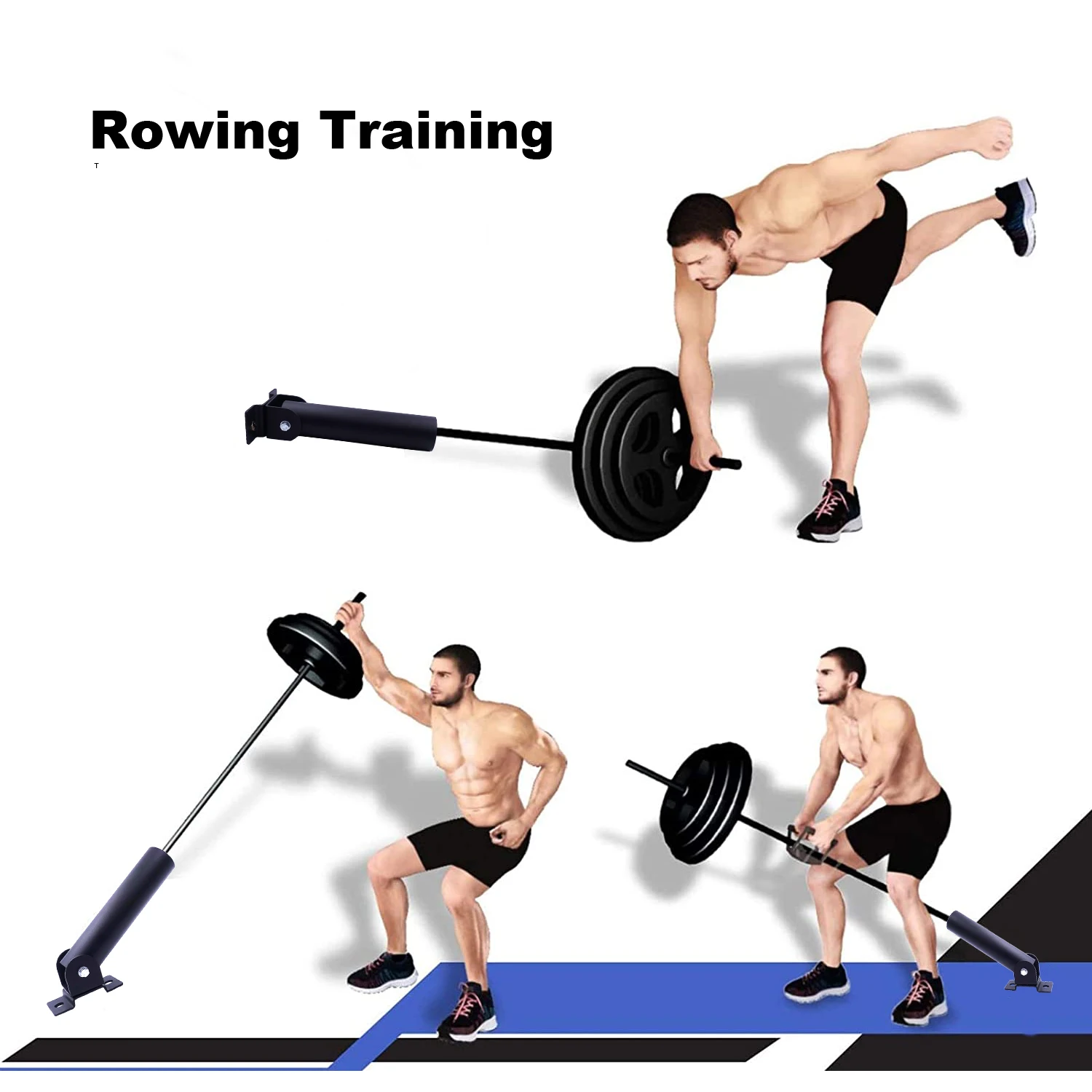 25/50mm T Bar Row Platform landmine Attachment Wall Mount Rotation Barbell Bar For Home Gym Fitness Muscle Workout Accessories gym accessories,fitness bar