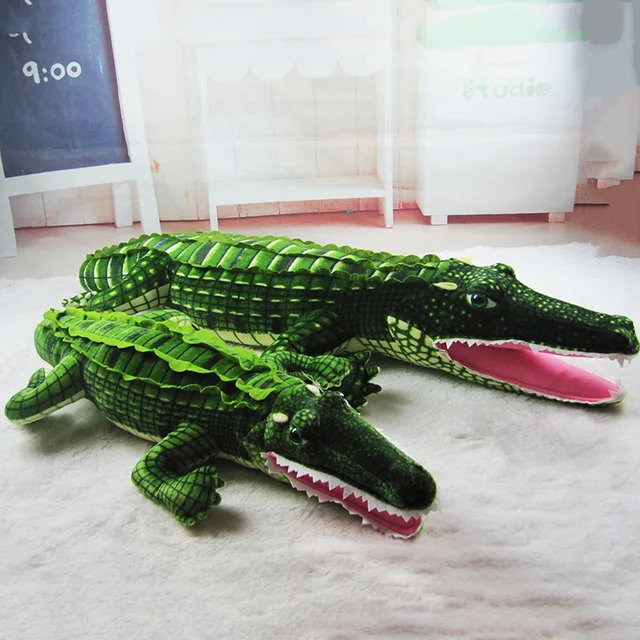 160cm Giant Simulated Crocodile Plush Toy Doll Super Large Realistic Crocodile Plush Toy Birthday Gift Super Soft and Very Cool