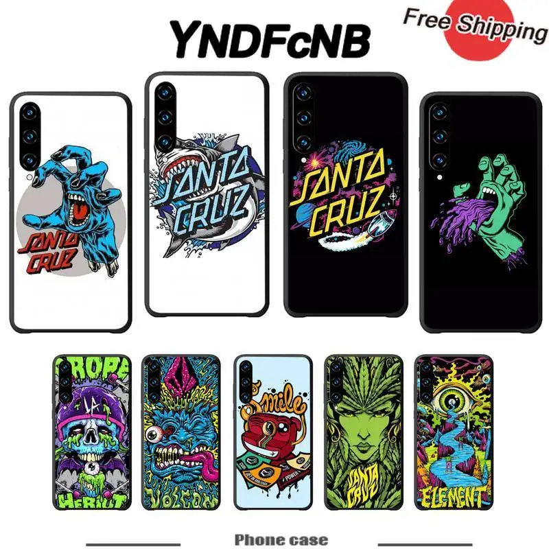 YNDFCNB силиконовый чехол для скейтбордов Santa Cruz Huawei Honor 7A 8s 8x 9X 9 10 20s 20 Lite V 30 PRO PLAY Funda |