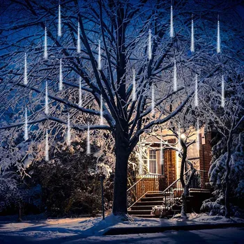 

Falling Rain Lights Meteor Shower Lights 12 inch 8 Tubes LED Icicle Stringlights for Decoration Wedding Party JS22