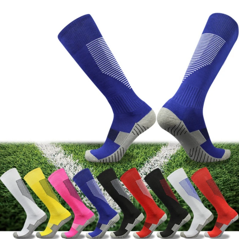Европейские Футбольные Клубные спортивные носки, дышащие гольфы для профессионального футбола, баскетбола, длинные гольфы, спортивные носки для взрослых и детей