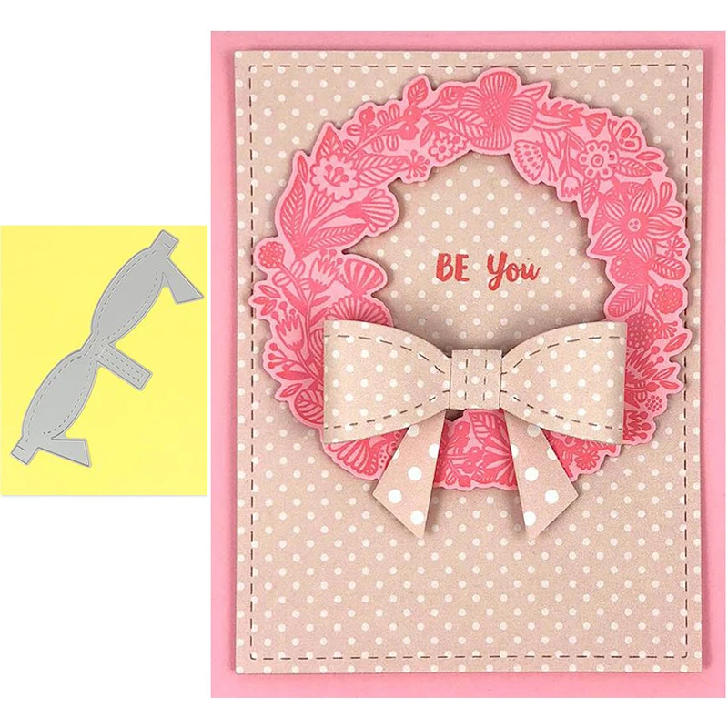 

Hot Metal Cutting Dies Delicate Bow Make A Cute Elegant Bow For DIY Scrapbooking Album High Quality New 2019 Handicrafts