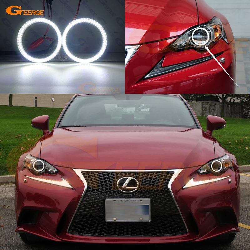 Ультра яркий SMD светодиодный светильник с ангельскими глазками halo rings для LEXUS IS III