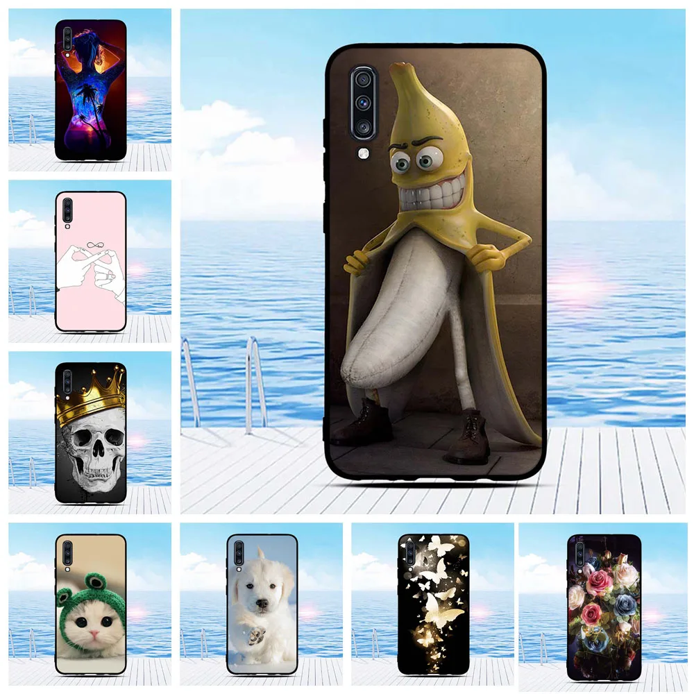 

Cover Fundas For Samsung Galaxy A70 Case Slim TPU Phone Case For Samsung Galaxy A70 A705 Silicone Pattern For Galaxy A70 Bumper