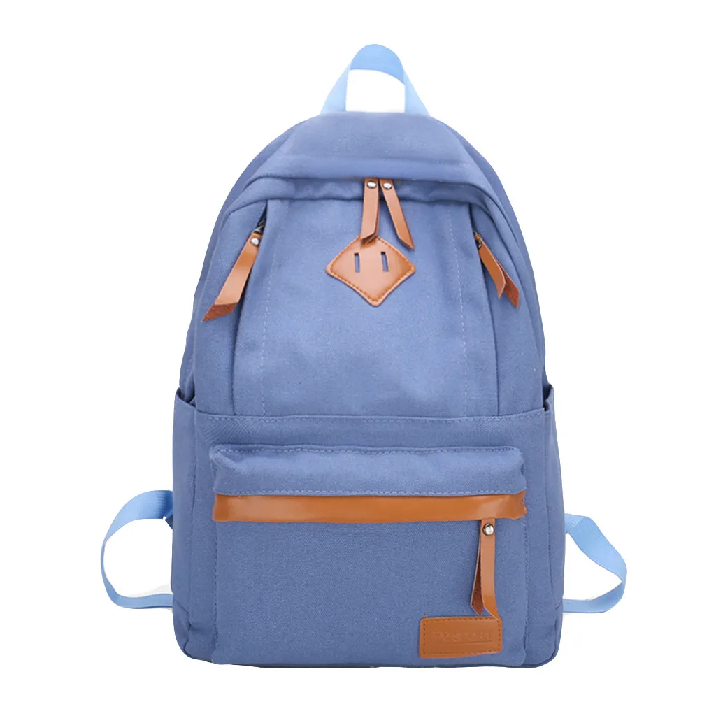 Blue OCARDIAN Модный женский рюкзак, одноцветная дорожная сумка, повседневная сумка на плечо для девочки-подростка, новая школьная сумка, рюкзак - Цвет: Blue