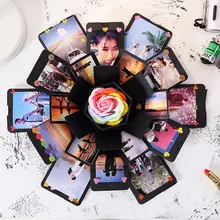 Hexagon Explosion фотоальбом DIY Скрапбукинг детские романтические подарки на день рождения бойфренд юбилей день Святого Валентина сюрприз скрапбук