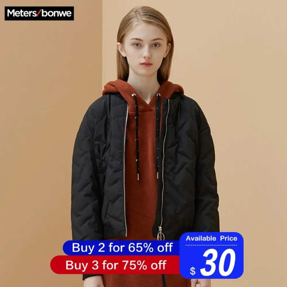 Metersbonwe пуховик женский зимний Портативный Теплый 90% белый утиный пух свободное Женское пальто зимняя куртка для женщин s