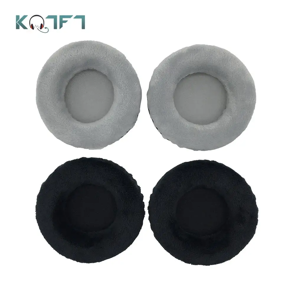 

KQTFT 1 Pair of Velvet Replacement Ear Pads for JVC HA-S40BT HA S40BT EarPads Earmuff Cover Cushion Cups