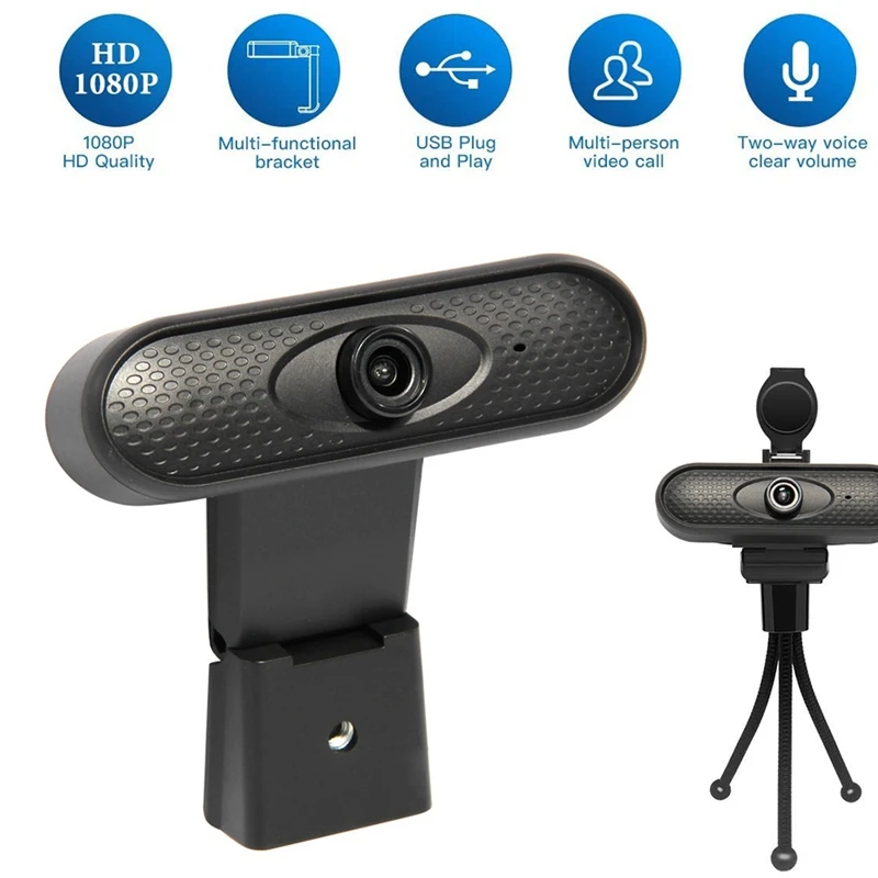 HD 1080P Webcam Autofocus Web Camera Cam for PC Laptop Desktop with Microphone New | Компьютеры и офис