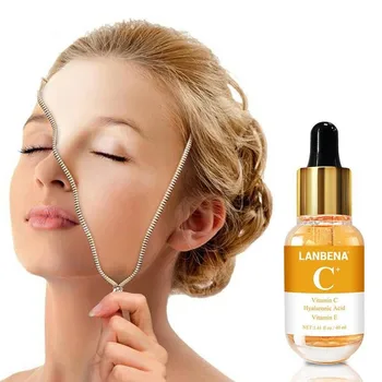 

40ml Whitening Serum Essential Oils Hyaluronic Acid VC Stock Solution Essence Brighten Speckle Fade Dark Spots Skin Care