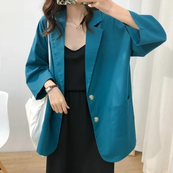 

Blazer Jacket Women Casual Pockets Long Sleeve Work Suit Coat Office Lady Solid Slim Blazers 2020 Women Blazers and Jackets