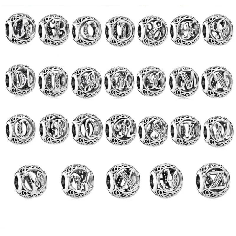 

Letter A-Z Charms Beads Fit Original Bracelet Name Customize DIY Jewelry Accessories
