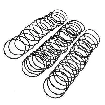 

50 Pcs 63mm Outside Dia 2.4mm Thick Filter Rubber O Ring Seal Black