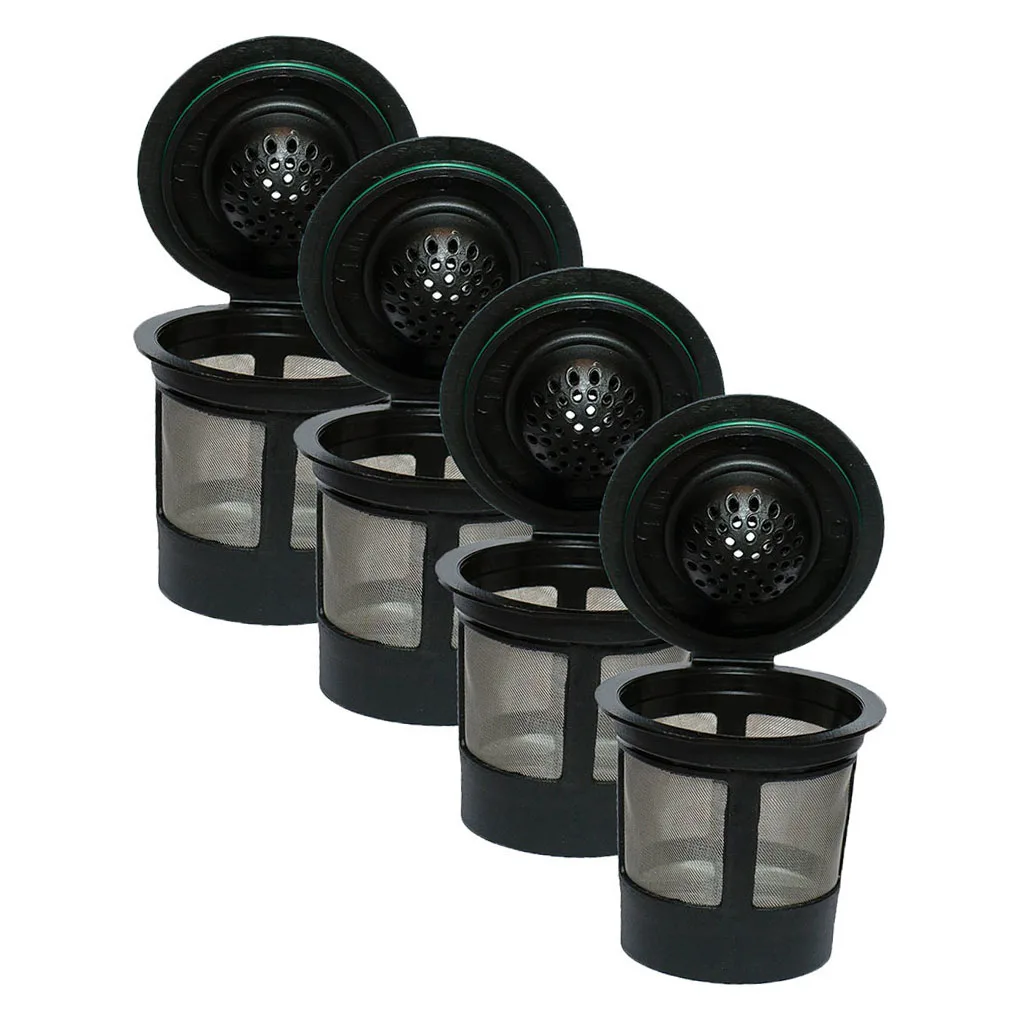 4pcs Reusable Coffee Filters K-Cup  For Capsule Brewer Universal