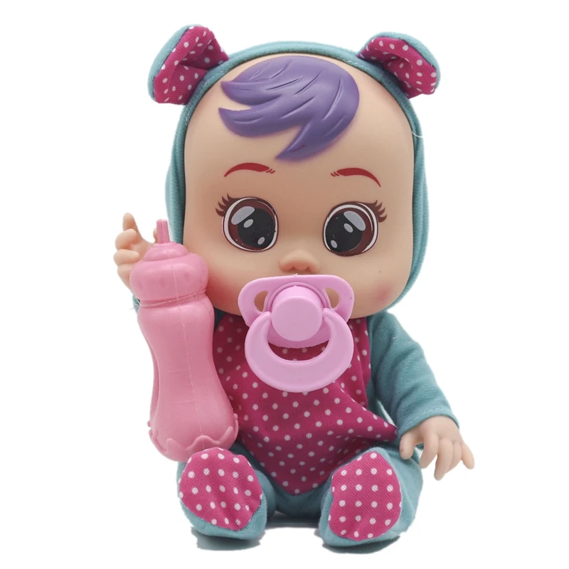 

Crying Doll Surprise Tears Doll Vocal Music Cute Girl Play House Toy Blue