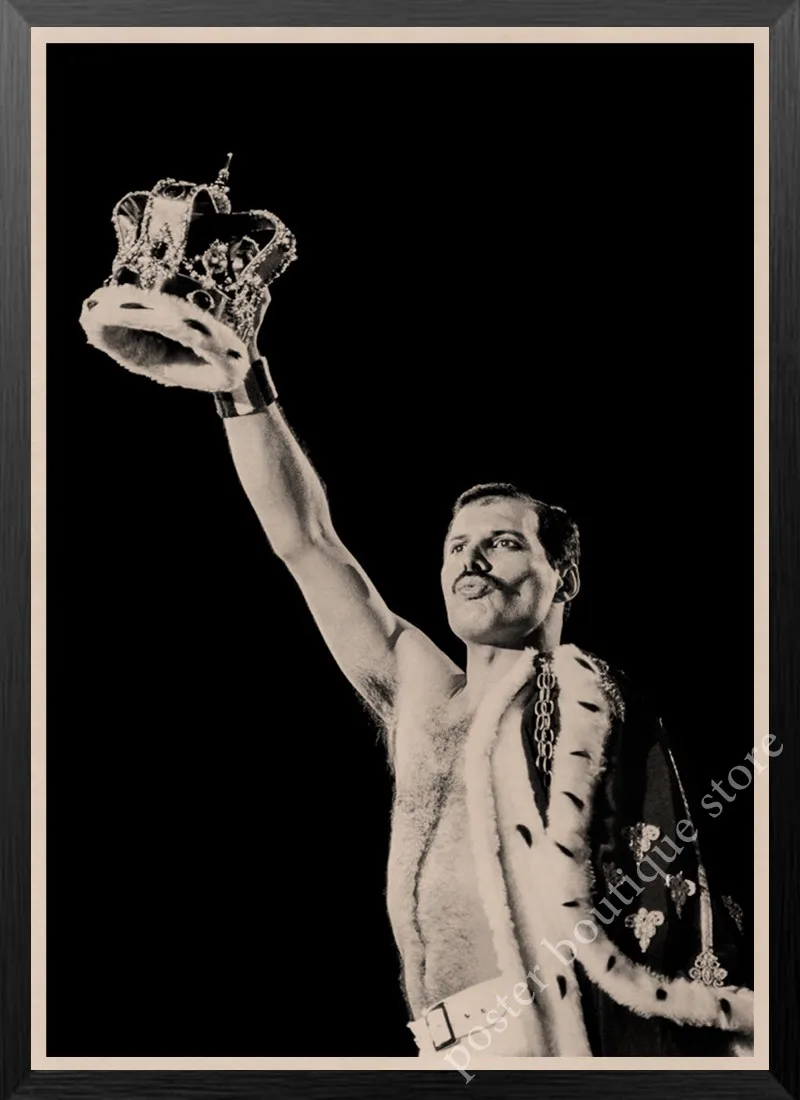 Queen Band музыкальный плакат на крафт-бумаге Фредди Меркьюри Винтаж высокого качества Рисунок ядро декоративная роспись стены стикер