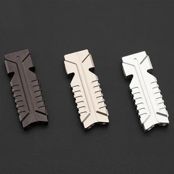 

Integrated aluminum alloy whistle outdoor camping survival 120 decibel waterproof and durable compact safety first aid appliance