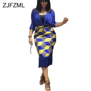 

Printed Tassels Wrap Long Skirts for Women High Waist Bodycon Sexy Club Skirt 2019 Autumn Plus Size Maxi Bandage Pencil Skirt